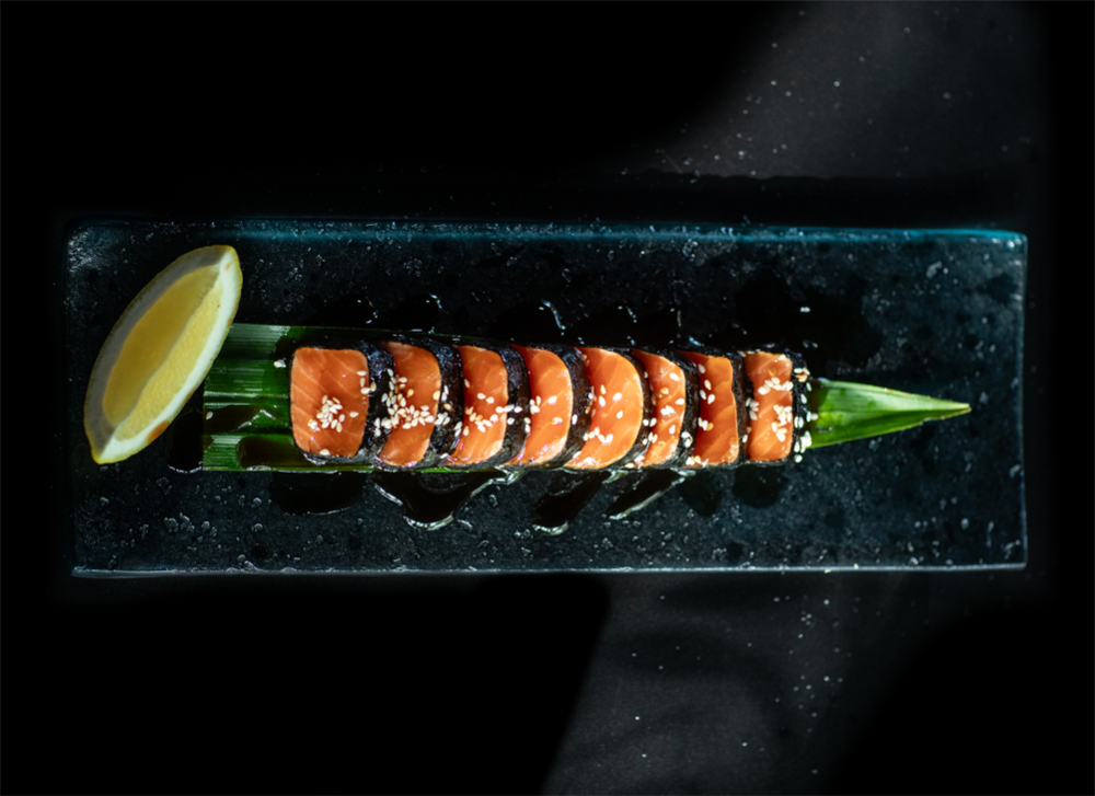 Salmon in teriyaki sauce 
