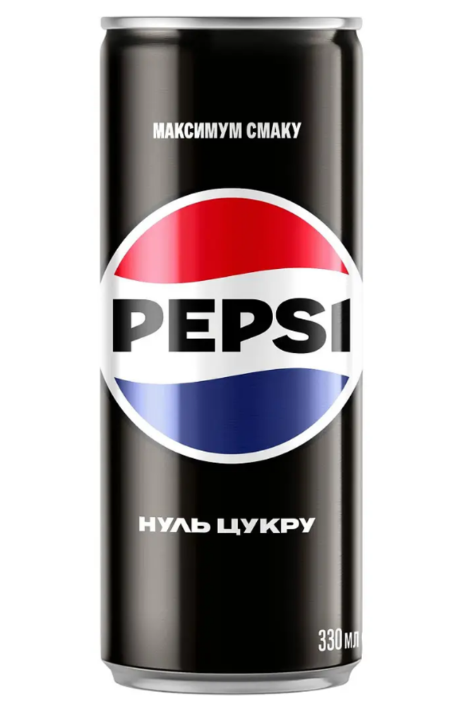 Напій Pepsi Zero безалкогольний сильногазований 0.33 л