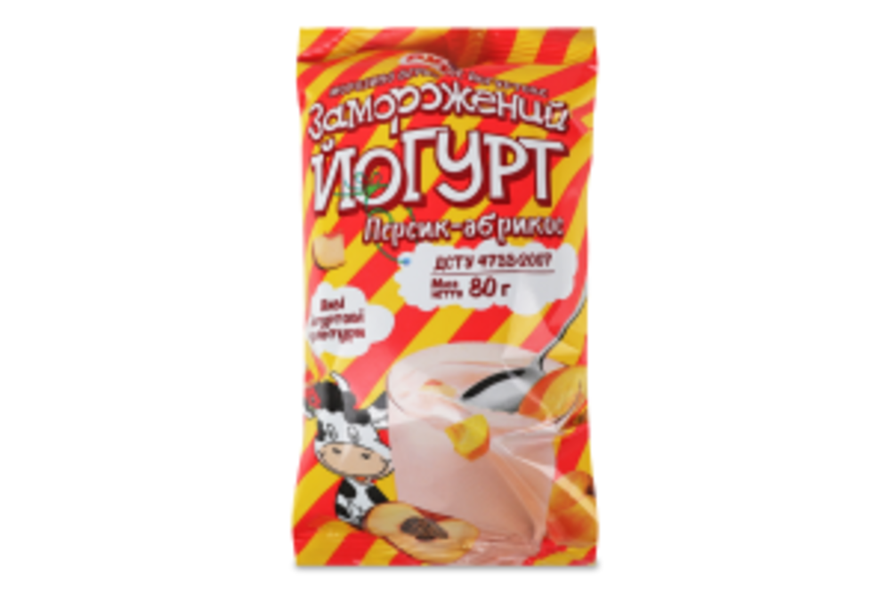 Морозиво Перс-абрик Зам йогурт Рудь 80г
