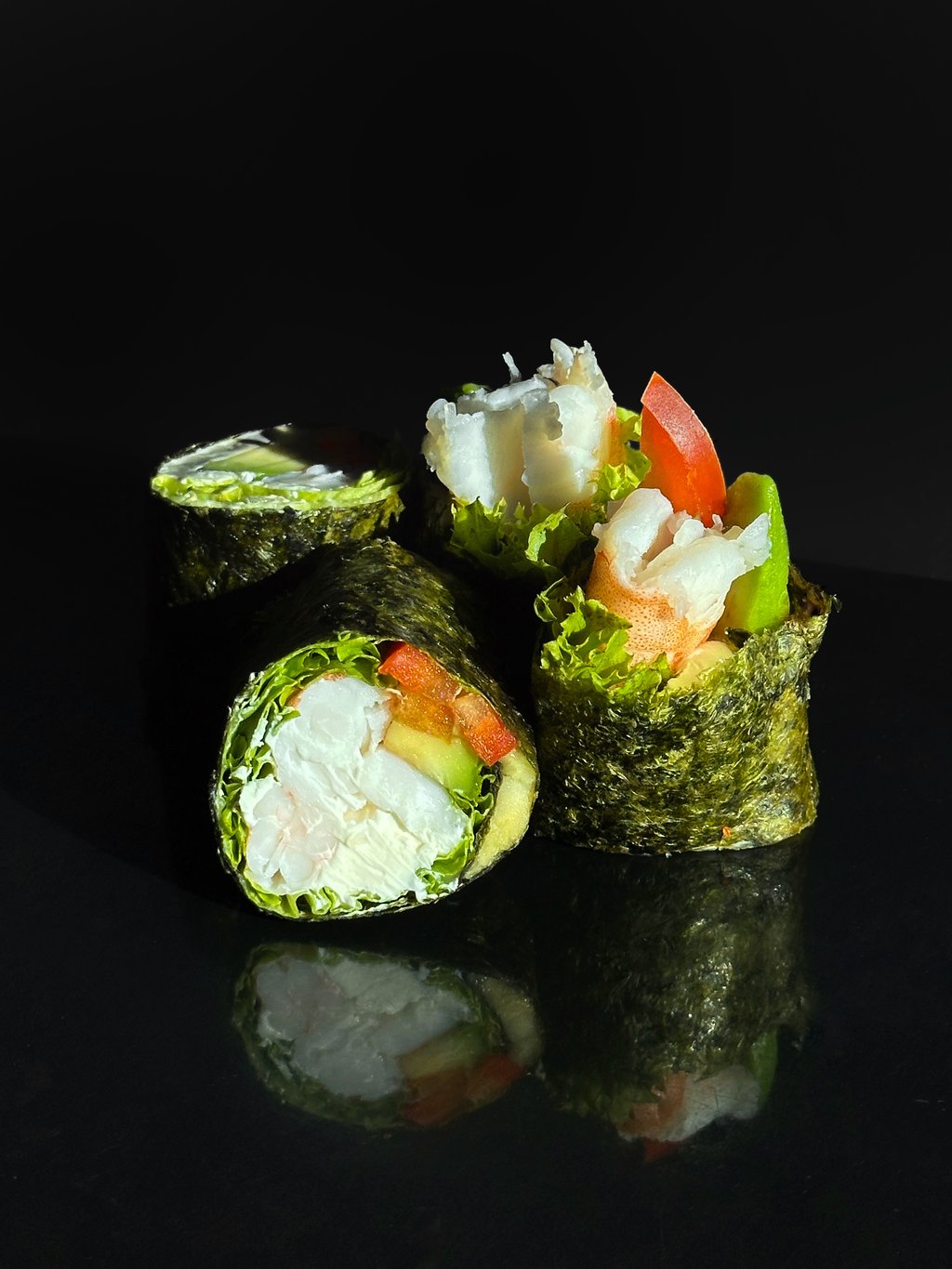 Сашимі рол з креветкою (70 г / 4 шматочки )