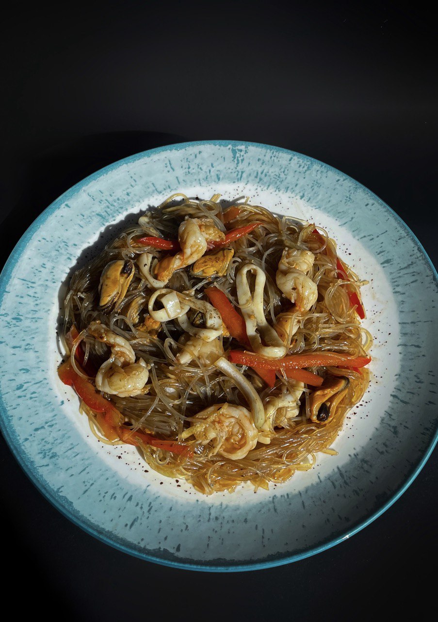 Скляна локшина з морепродуктами (350 г)