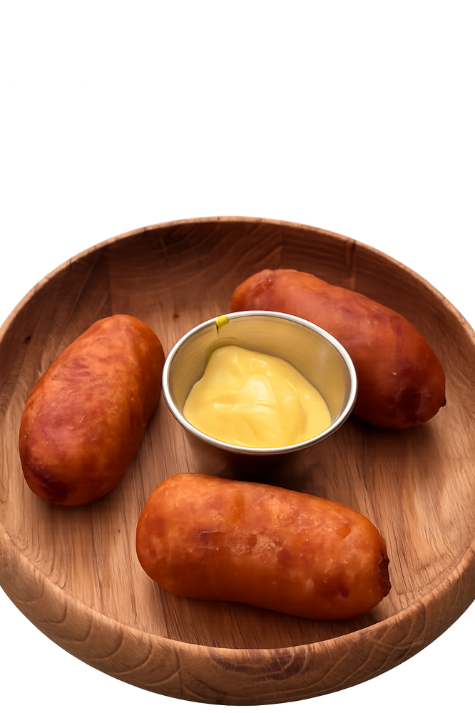 Корн доги з сирним соусом