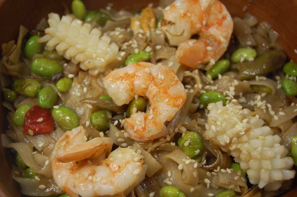 рисова локшина з морепродуктами