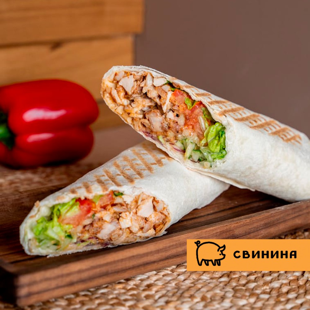 Шаурма на мангалі зі Свинини