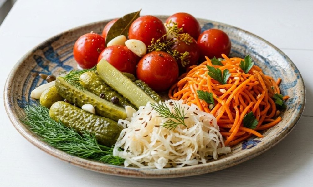 Соління (помідори, огірки, капуста, морква по-корейськи) 500г