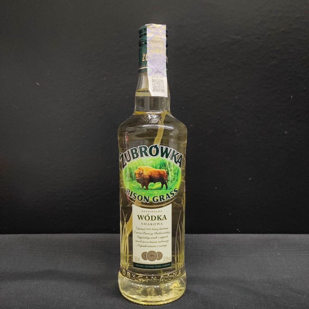 Горілка Zubrovka Бізон Грас 37,5% 0.5 л.