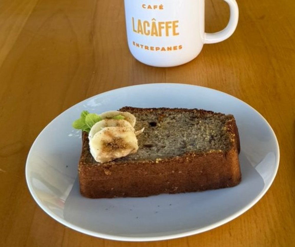Pan de plátano y nuez de la casa