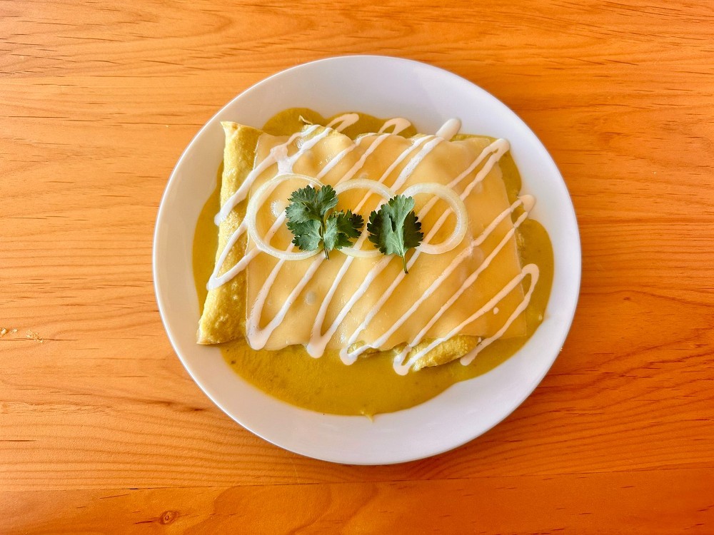 Enchiladas Suizas con pollo