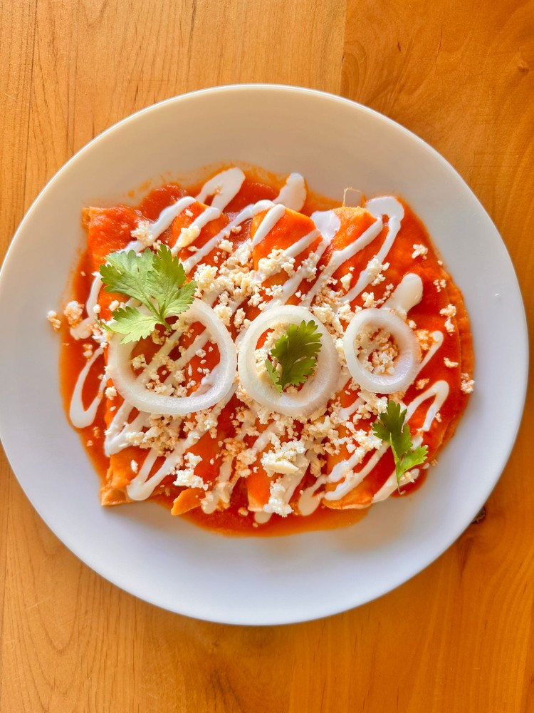 Entomadas con pollo