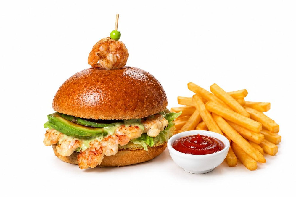 Burger Avo Shrimp