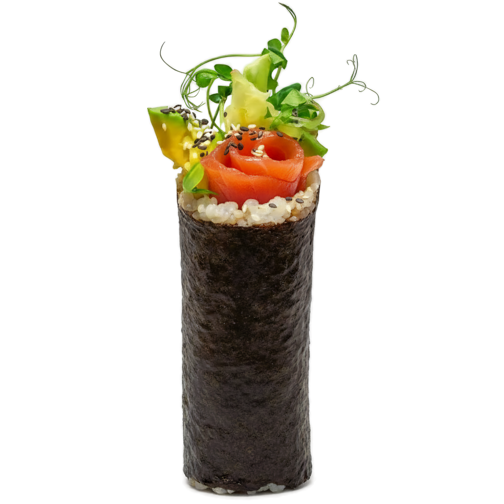 Handroll з копченим лососем