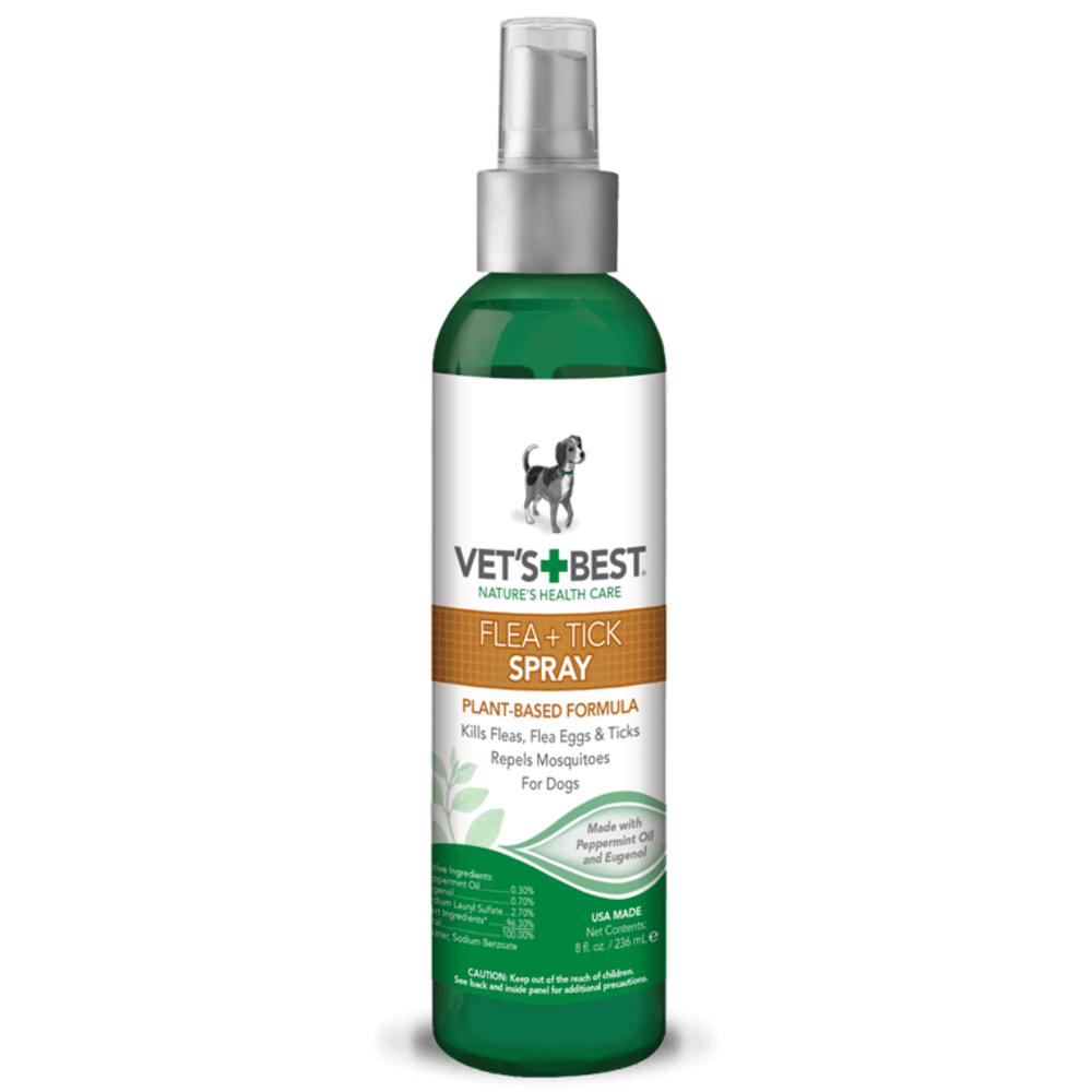 VET`S BEST Natural Flea & Tick Spray / Косм. з-б д/собак, що відлякує комах 236 мл