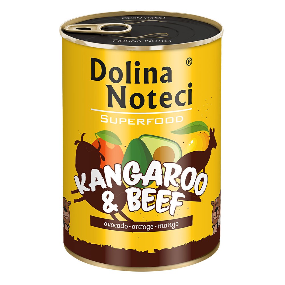 Консерва Dolina Noteci Superfood для собак з мясом кенгуру та яловичини,400гр