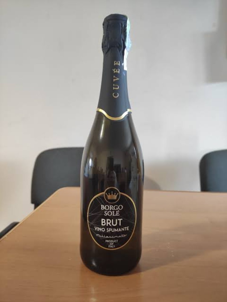 Вино ігристе Bordo Sole Spumante Brut 0.75 л.