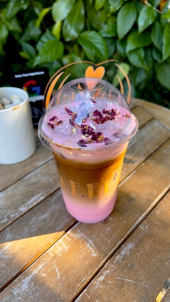 Rose Iced Latte