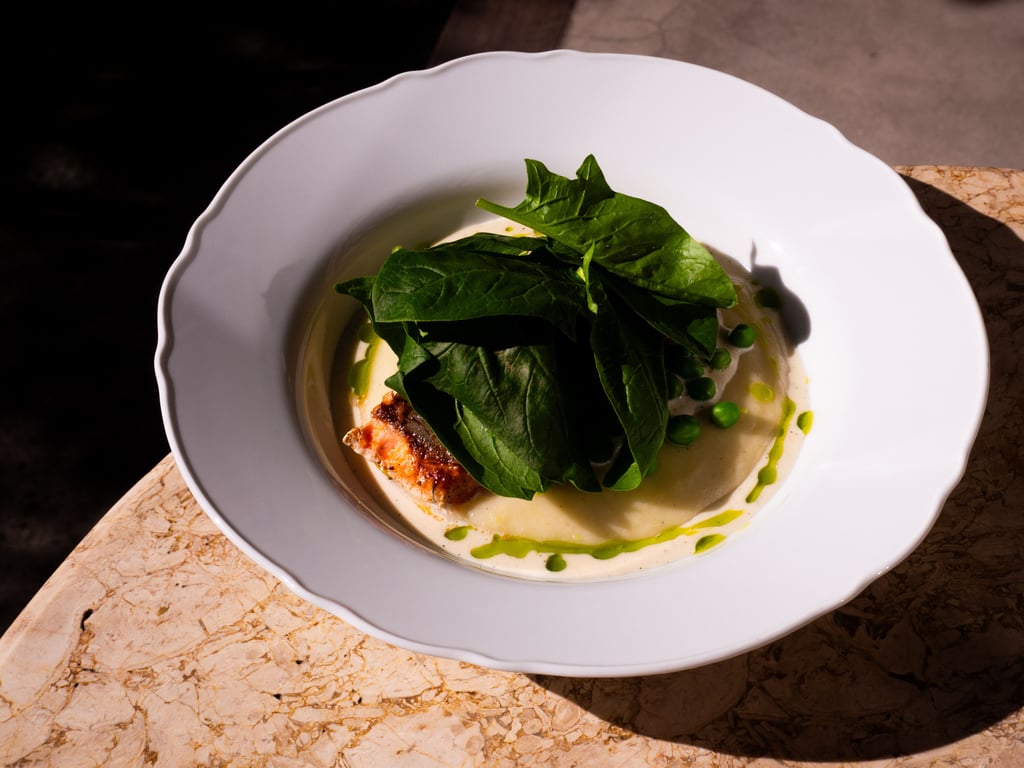 Salmon fillet with creamy potato