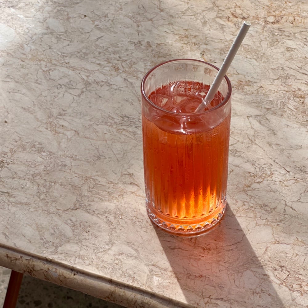 Basil strawberry lemonade