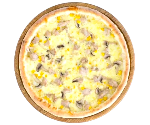 Курка з грибами