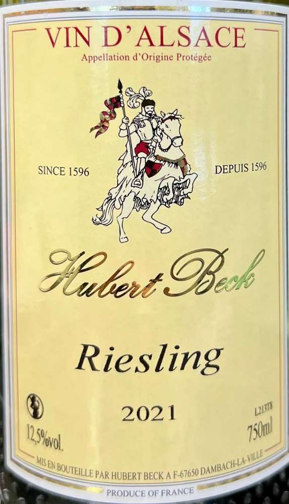 Alsace Riesling Hubert Beck сухе Франція 750 мл.