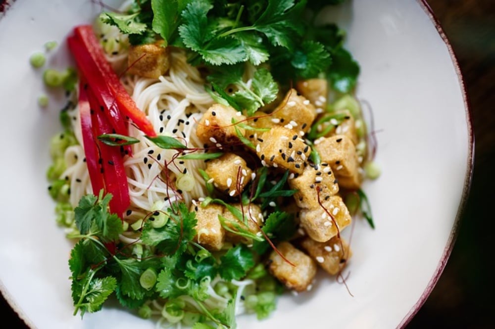Halloumi & Poached Pear Salad 