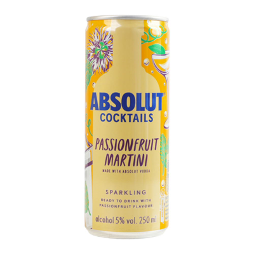 Напій Absolut Cocktails Passion Fruit Martini, 250мл Ж\Б