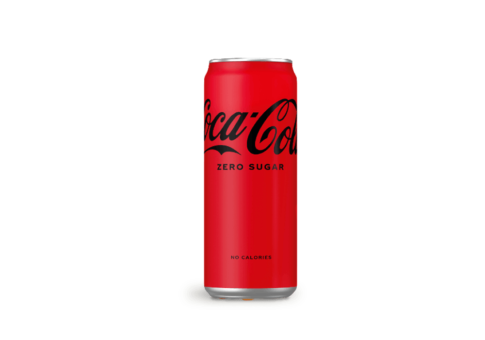 Напій Zero Coca-Cola, 0,33л (кола без цукру ж/б)
