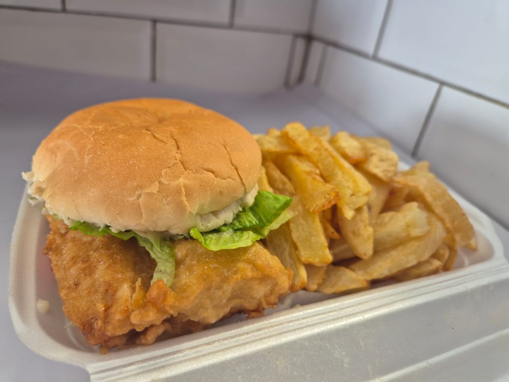 Fish Burger & Chips 300g