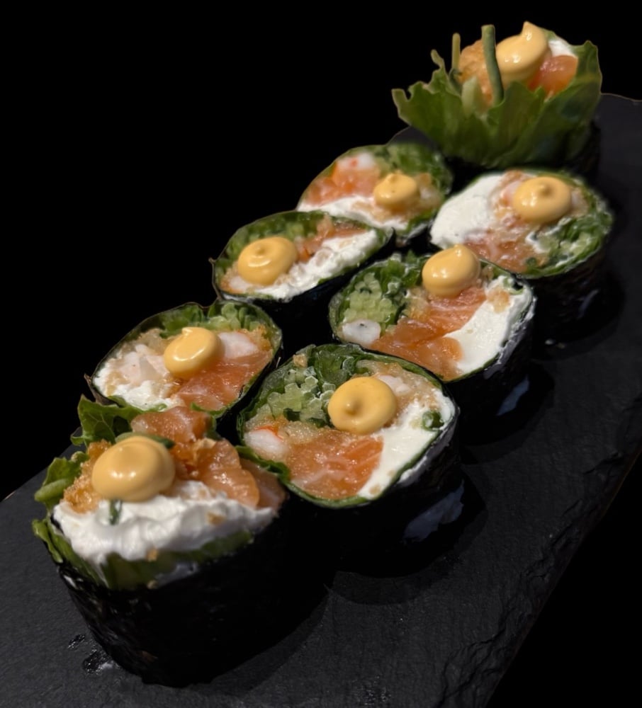 Рол без рису Shrimp & salmon 