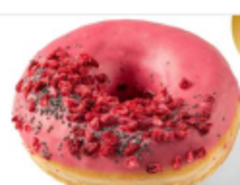 Пончик Donut з малиновою начинкою Охматдит