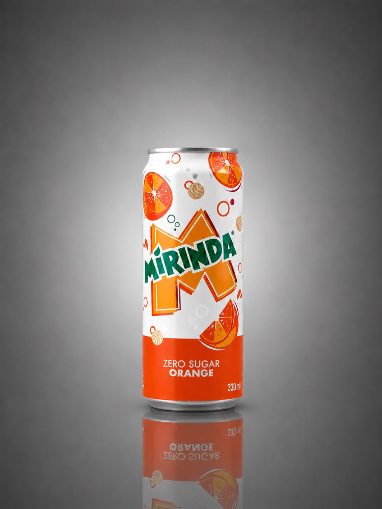 Mirinda zero sugar 330 мл, з/б