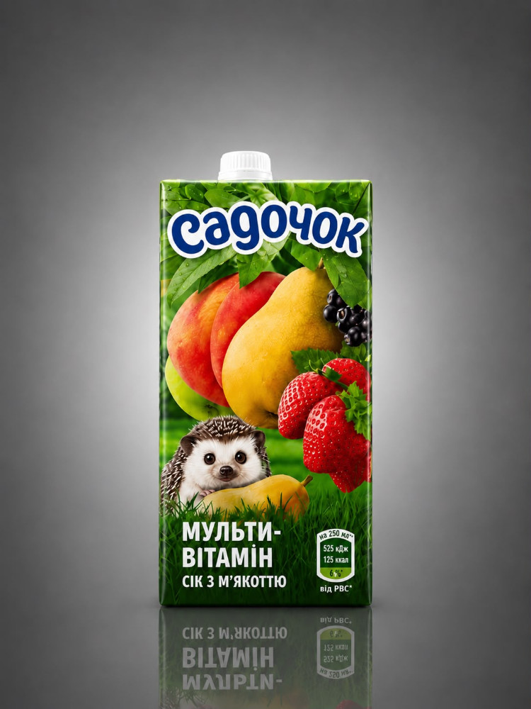 Мультивітамін сік з м'якоттю 0,95 л, Садочок