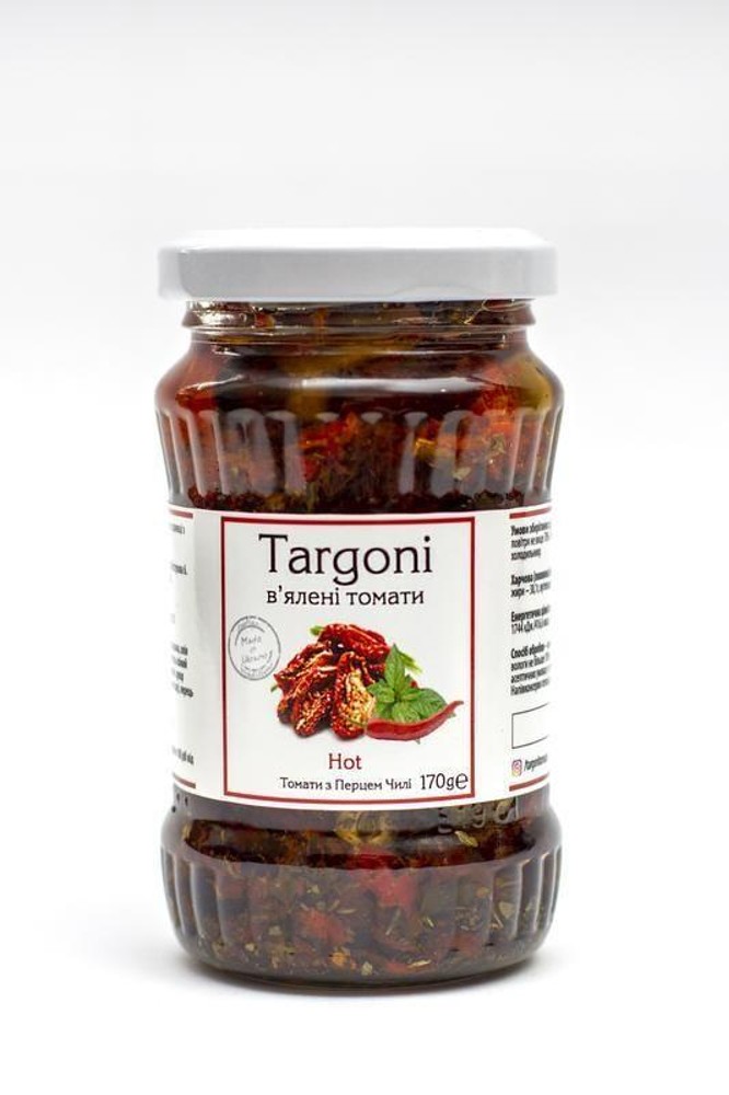 Targoni в'ялені томати з перцем ЧІЛІ Hot 