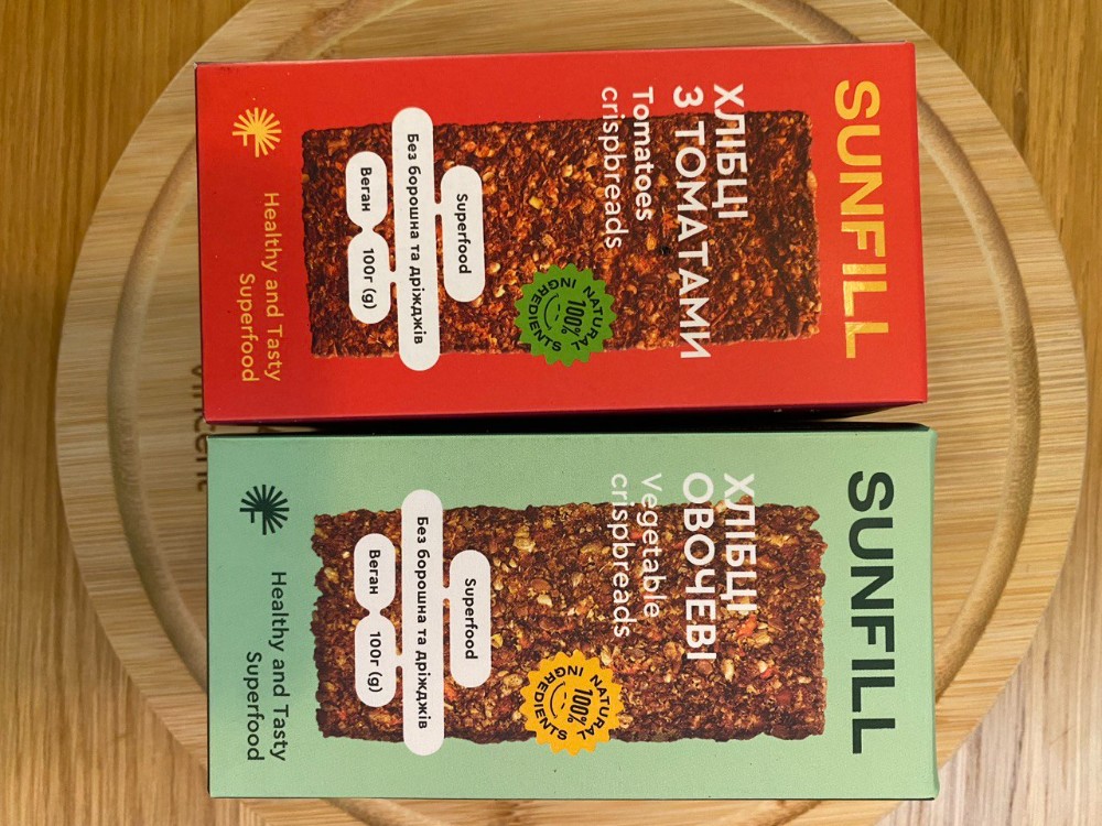 Хлібці SunFill томат або овочі
