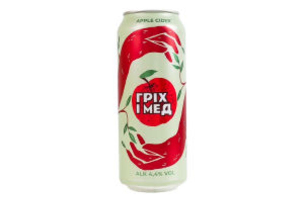 Сидр "ГРІХ І МЕД" зі смаком яблука 0.5