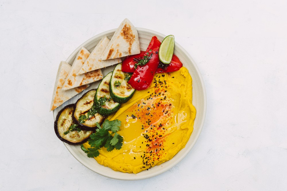Pumpkin Hummus Plate