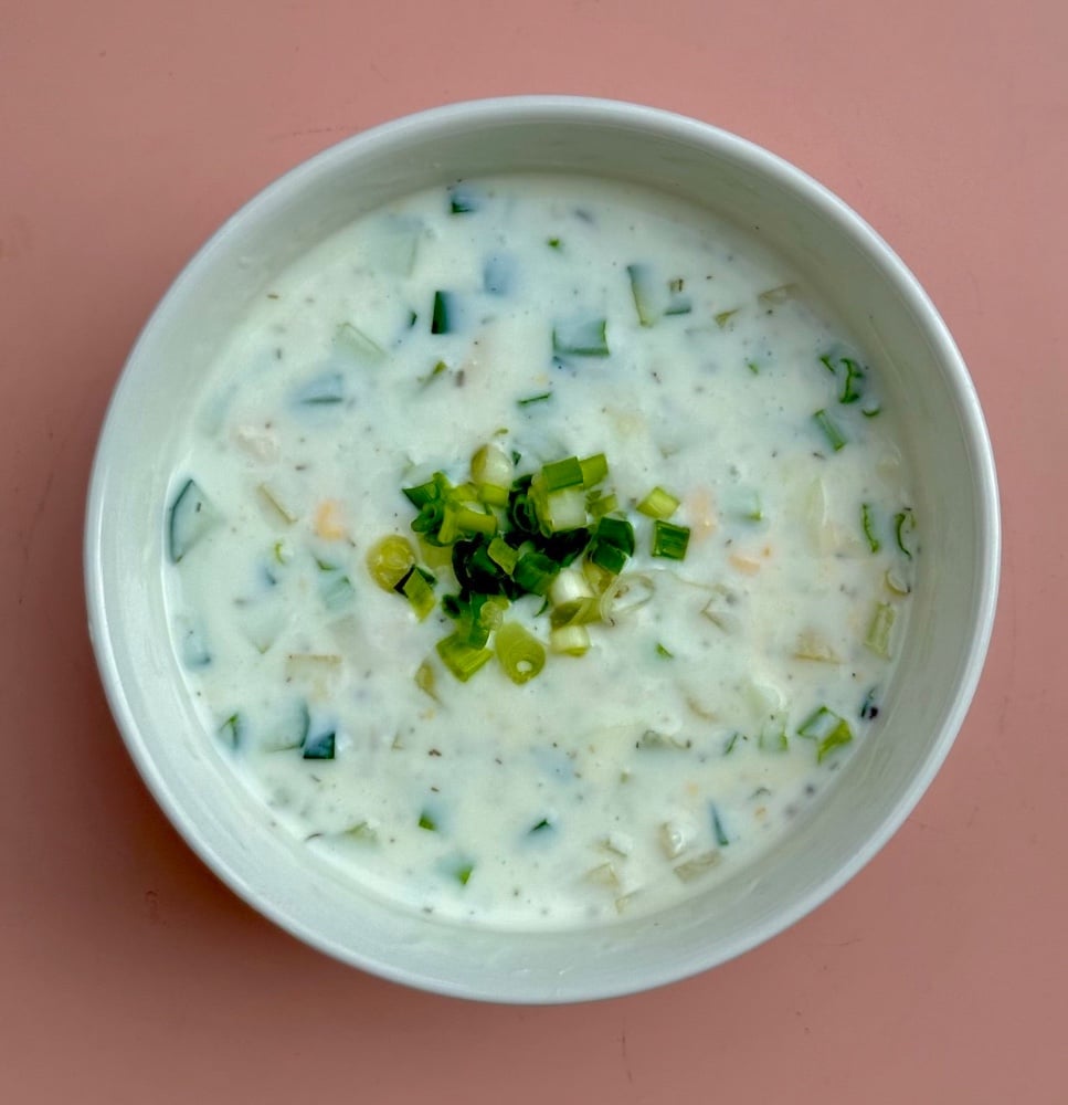 Окрошка з курочкою