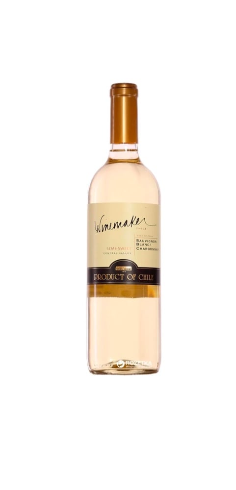 Вино біле напівсолодке Winemaker Sauvignon Blanc-Chardonnay 12%, 125 мл