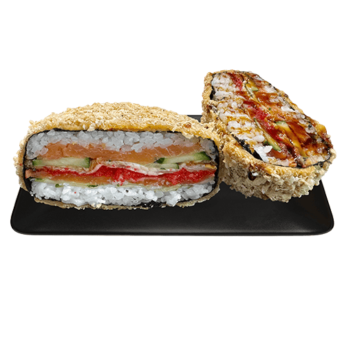 Sushi burger з вугром і лососем 360г.