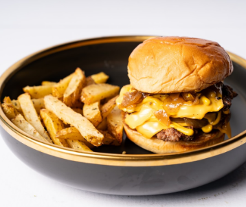 Cafe Double Smash Burger