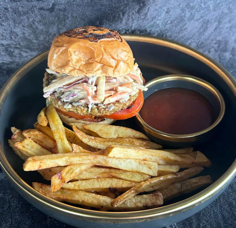 Cafe Homemade Veggie Burger