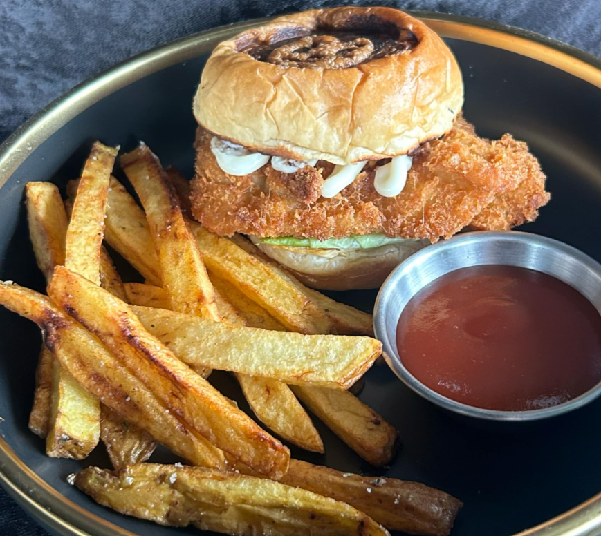 Crispy Fish Finger Burger