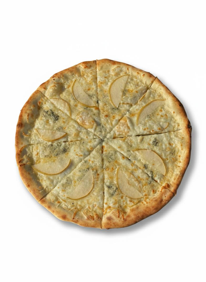 Pizza Quattro Formaggi with hamon 🧀🥩🍐 (D32cm)