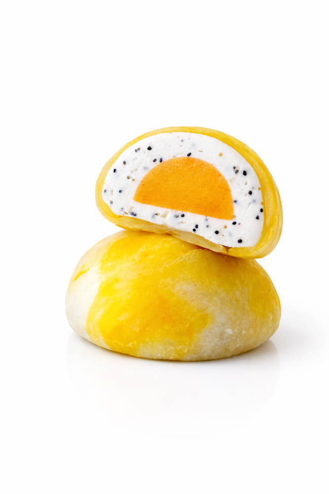 Limonlu Haşhaşlı Mochi / Mochi Lemon Poppyseed / Моти Лимонный мак