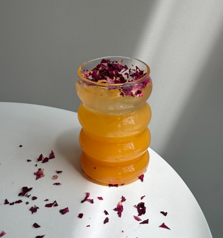 Passionfruit-Rose Lemonade 