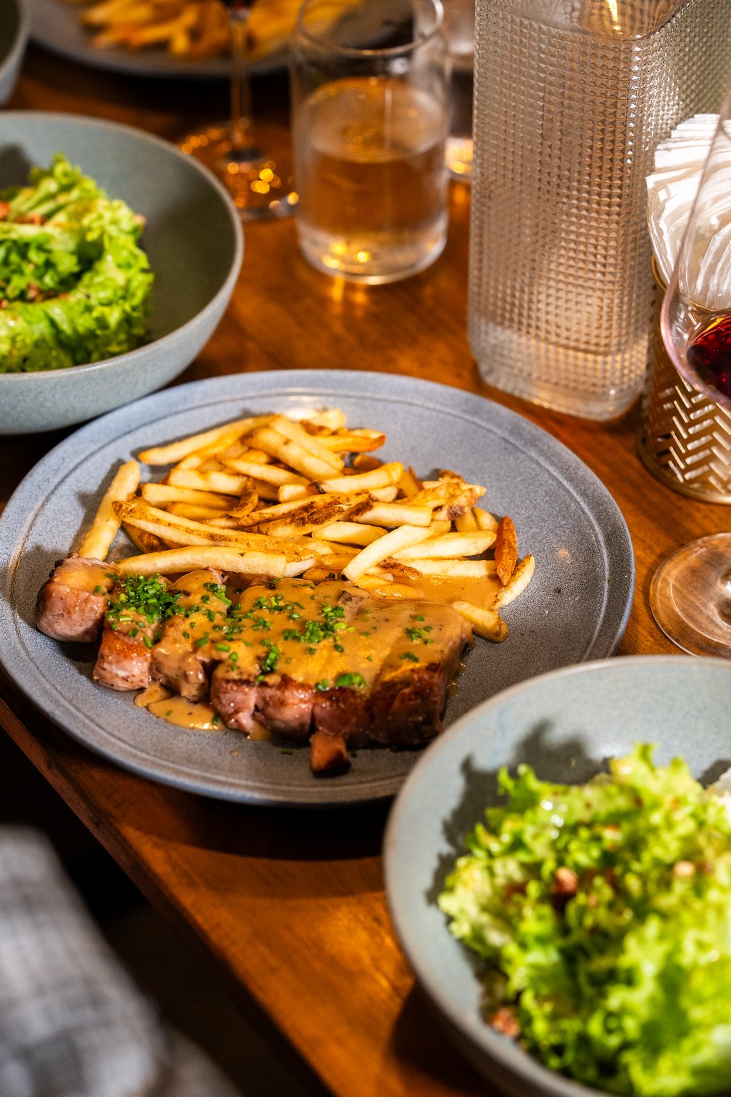Steak et frites Au Poivre