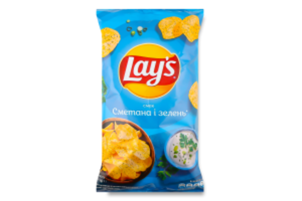 Чипси картопляні Сметана і зелень Lay's м/у 120г