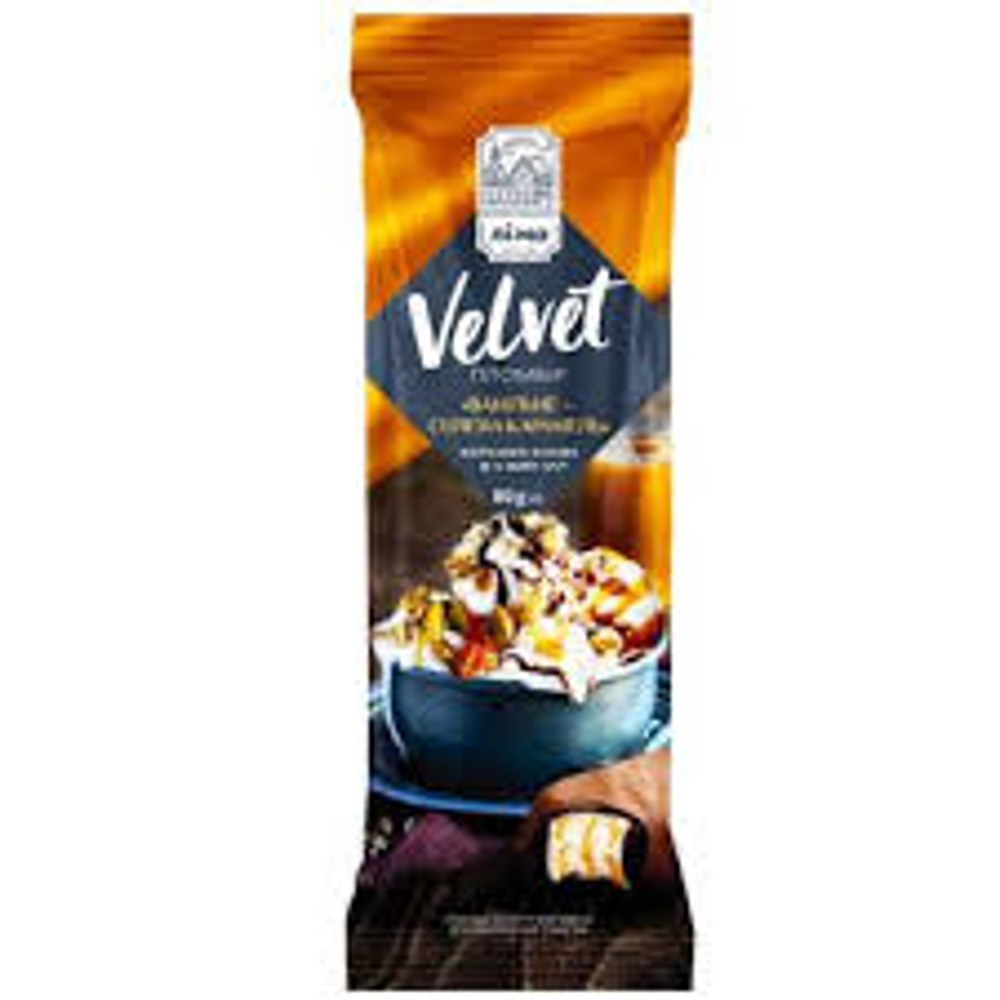 Морозиво Velvet ваніль з солона карамель 80 г