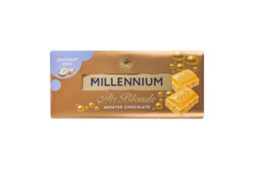 Шоколад белый пористый Coconut Milk Air Blonde Millennium м/у 85г