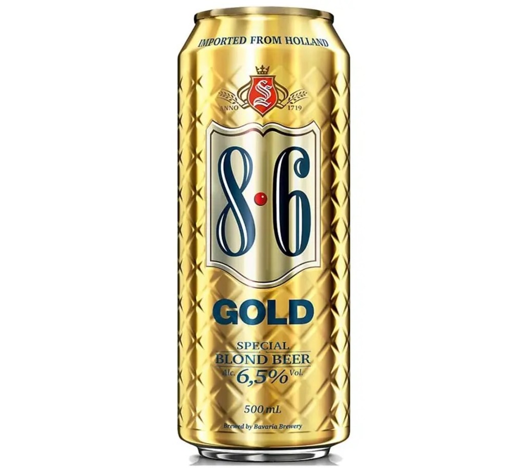 Пиво Баварія 8.6 0.5л з/б gold