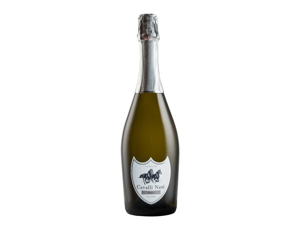 Вино ігристе Cavalli Neri Bianco Spumante Brut 0,75 л